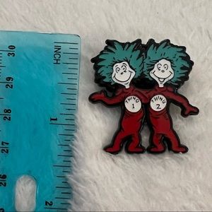 Dr. Suess thing one and thing two lapel pin